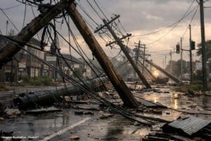 Tempestade Kristin deixou 7% da rede de transporte de electricidade inoperacional